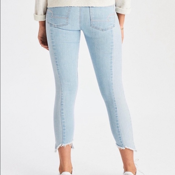 Two Tone Crop Jeans - Picture 2 of 9